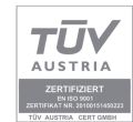 TÜV Austria Zertifikat